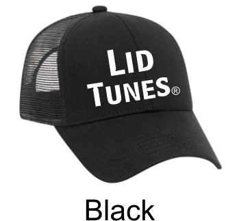 Lid Tunes Mesh Back Black Cap